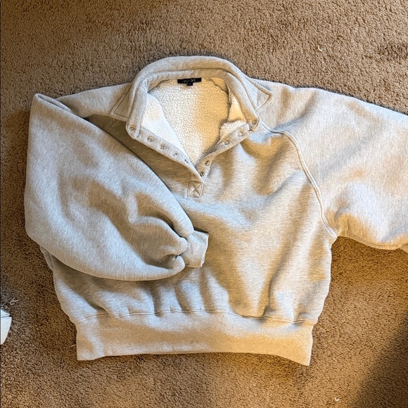 Papermoon Tops - Paper moon oversized grey balloon sleeve sweatshirt dos all sizes